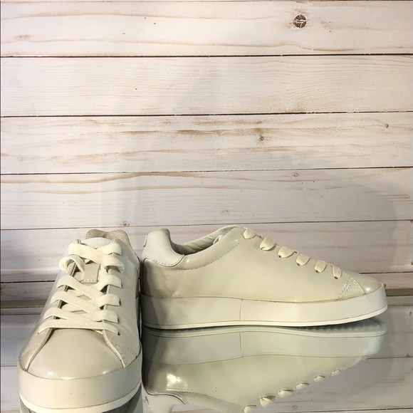 NWOT Rag & Bone RB1 Off-White Leather Sneakers - Picture 4 of 9